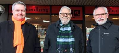 Infostand zur Bürgermeisterwahl, Burgunder Platz, 24.02.2018 - Unterstützung durch Reinhard Oelbermann MdL